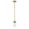 Z-Lite Calliope 1 Light Mini Pendant, Foundry Brass & Clear 617MP-FB - alternate 5